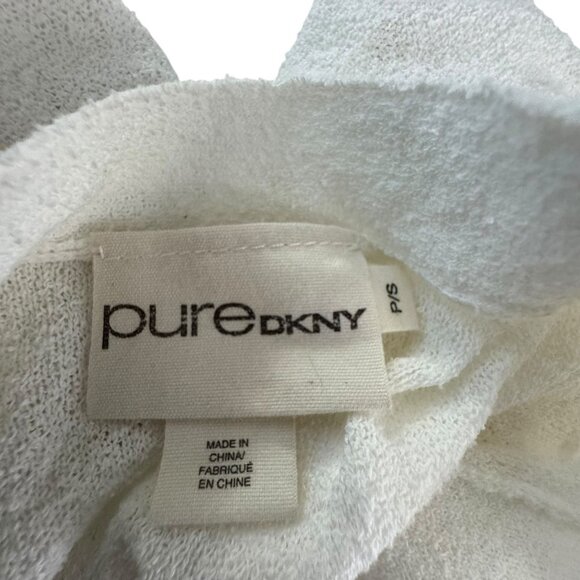 Pure DKNY white Open Cardigan Sweater size Small lightweight - Picture 5 of 6